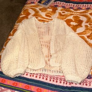 Free People Crochet Sweater
